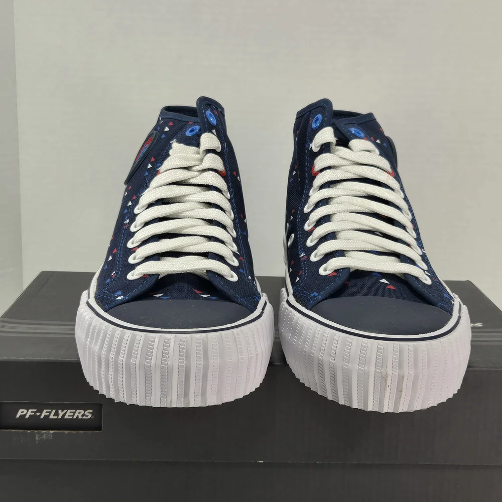 P.F. Flyers Rolland Berry Navy High-Top Canvas Sneakers Size Men's 8 Women's 9.5